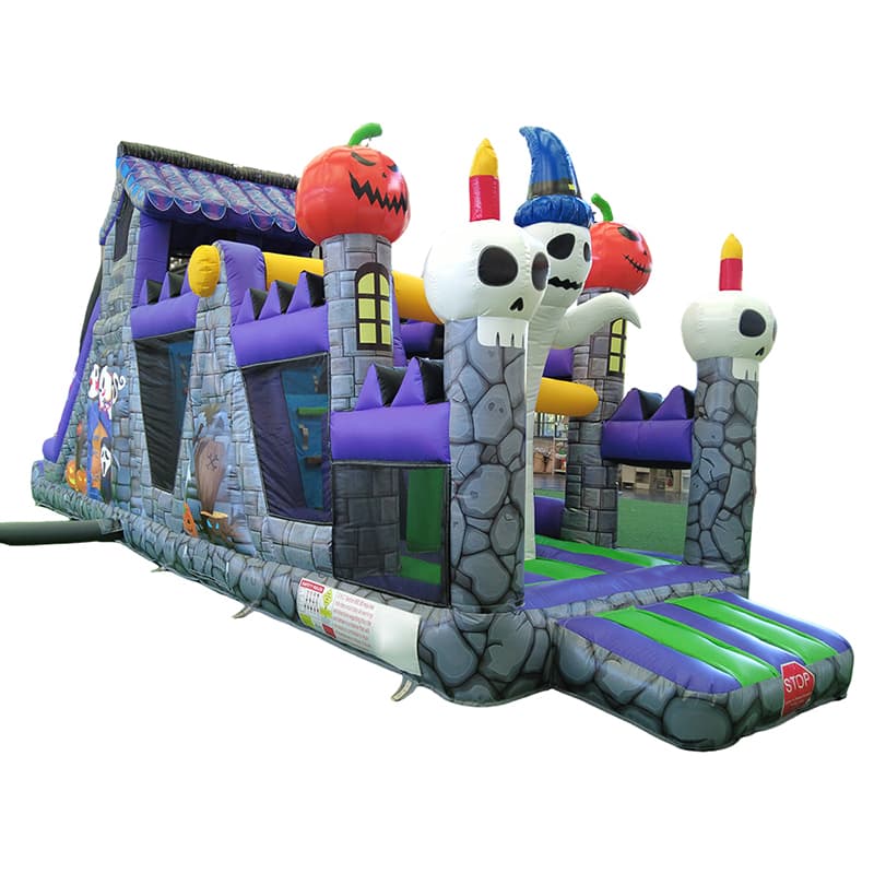 Halloween Themed Dual Race Inflatable Obstacle Course